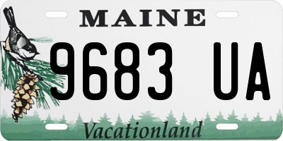 ME license plate 9683UA