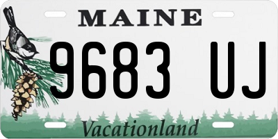 ME license plate 9683UJ