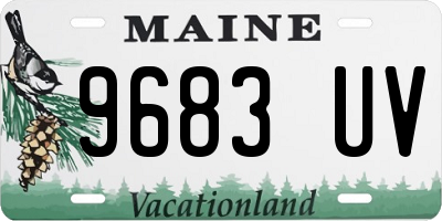 ME license plate 9683UV