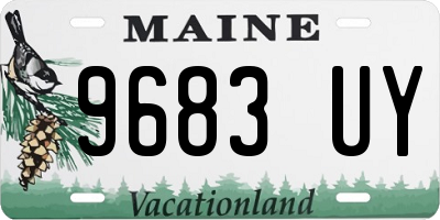 ME license plate 9683UY