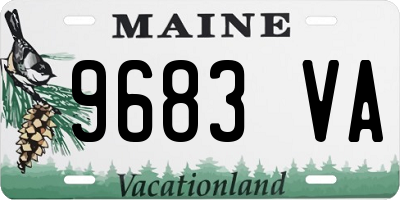 ME license plate 9683VA