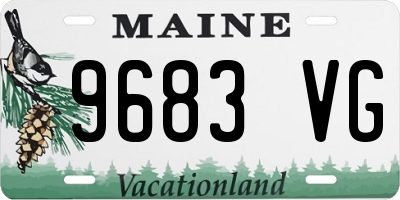 ME license plate 9683VG