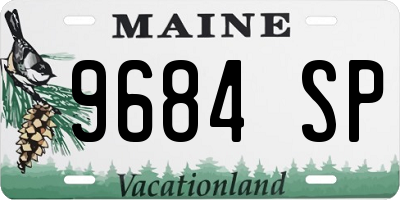 ME license plate 9684SP