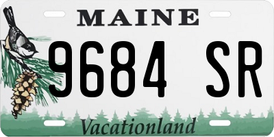 ME license plate 9684SR