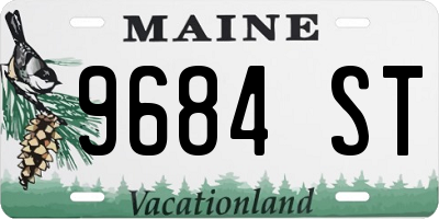 ME license plate 9684ST
