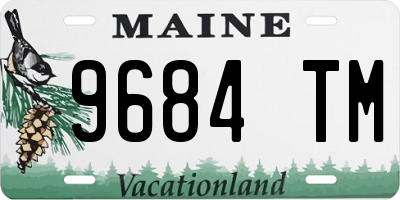 ME license plate 9684TM
