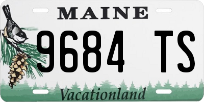 ME license plate 9684TS