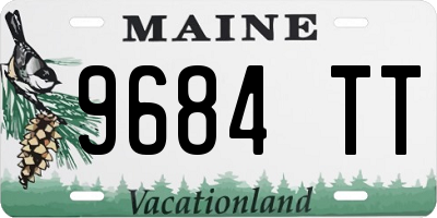 ME license plate 9684TT