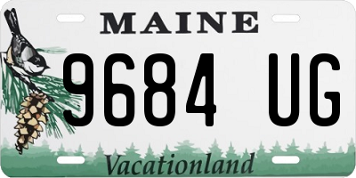 ME license plate 9684UG