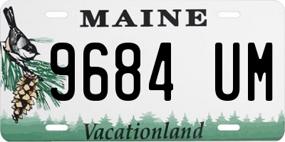 ME license plate 9684UM