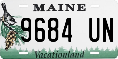 ME license plate 9684UN