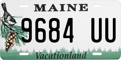 ME license plate 9684UU