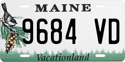 ME license plate 9684VD