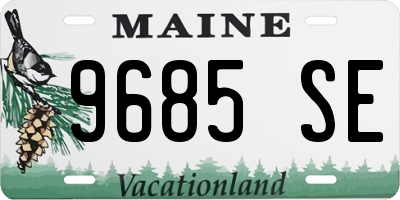 ME license plate 9685SE