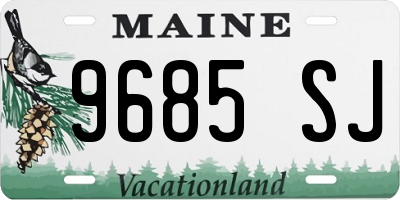 ME license plate 9685SJ