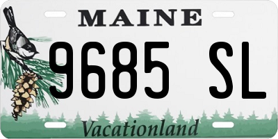ME license plate 9685SL
