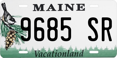 ME license plate 9685SR