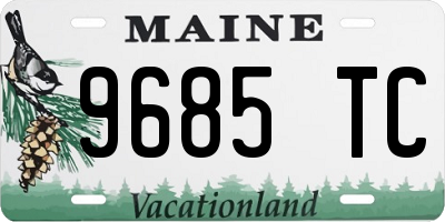 ME license plate 9685TC
