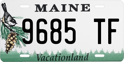 ME license plate 9685TF
