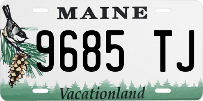 ME license plate 9685TJ