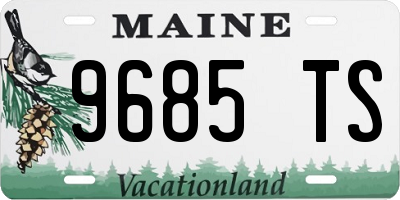 ME license plate 9685TS