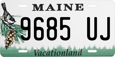 ME license plate 9685UJ