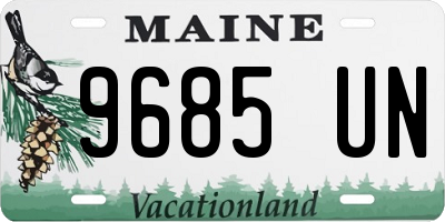 ME license plate 9685UN