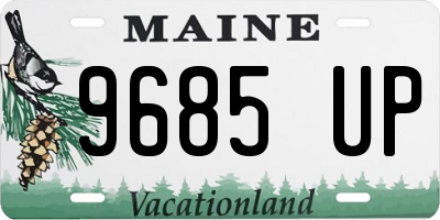 ME license plate 9685UP