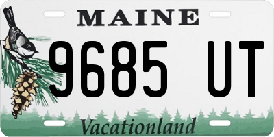 ME license plate 9685UT