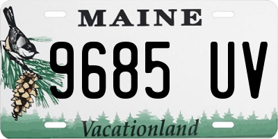 ME license plate 9685UV
