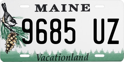 ME license plate 9685UZ