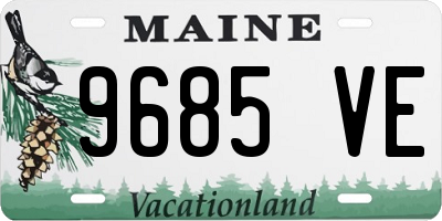 ME license plate 9685VE