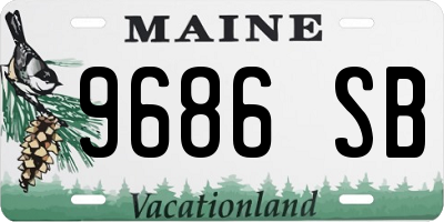 ME license plate 9686SB