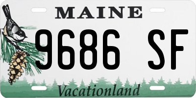 ME license plate 9686SF