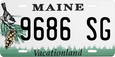 ME license plate 9686SG