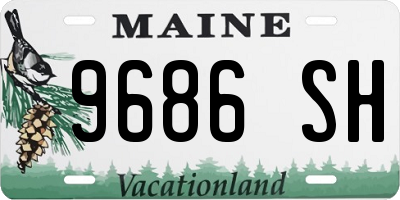 ME license plate 9686SH