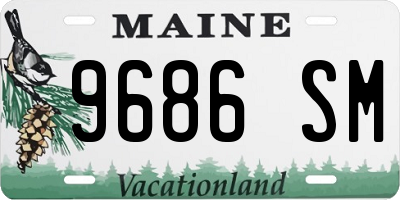 ME license plate 9686SM