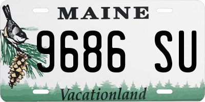 ME license plate 9686SU
