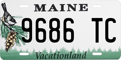 ME license plate 9686TC