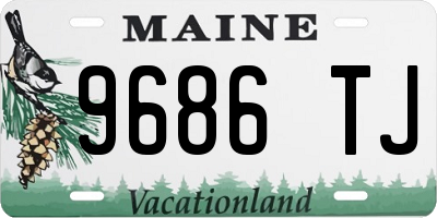 ME license plate 9686TJ