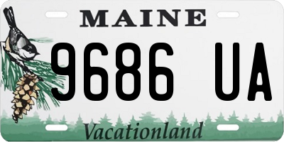ME license plate 9686UA