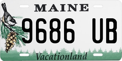 ME license plate 9686UB