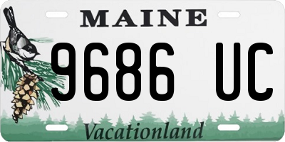 ME license plate 9686UC