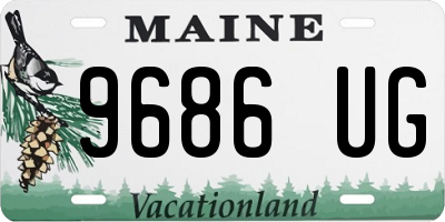 ME license plate 9686UG