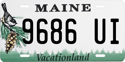 ME license plate 9686UI