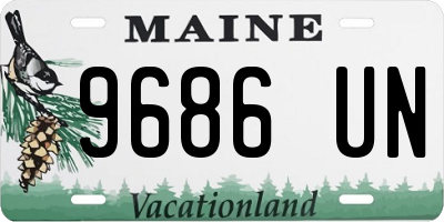 ME license plate 9686UN