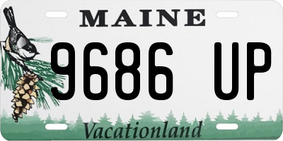 ME license plate 9686UP