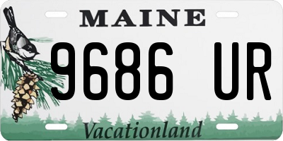 ME license plate 9686UR