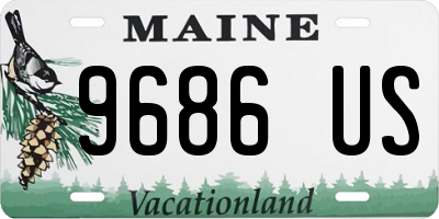 ME license plate 9686US