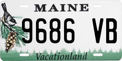 ME license plate 9686VB